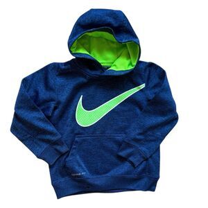 Youth Boys Nike Boys Dri-Line Design Therma Pullover Hoodie Sweatshirt - Sz 6